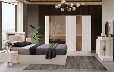 Elmas Sürgülü Mdf Yatak Odası