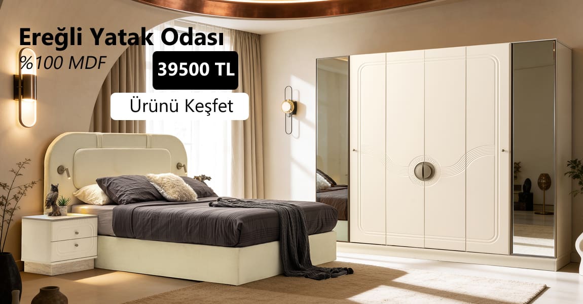 Ereğli Mdf Yatak Odası Takımı
