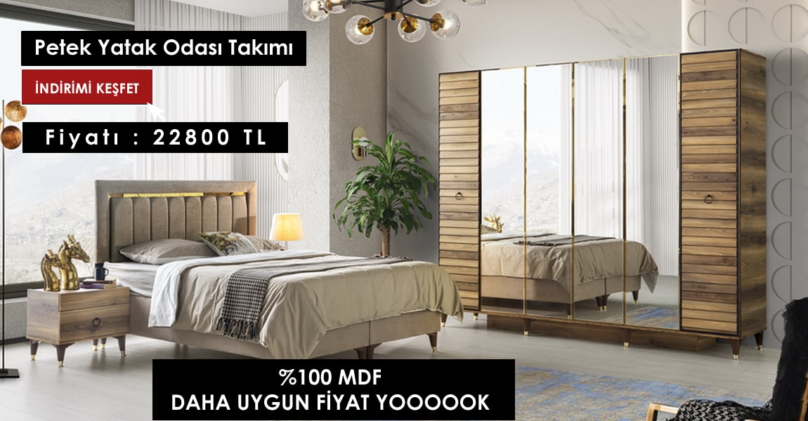 Petek Mdf Yatak Odası Takımı
