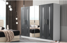 Bursa 6 Kapılı Mdf Gardırop