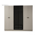 Foça 6 Kapılı Mdf Gardırop