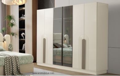 Ören 6 Kapılı Mdf Gardırop
