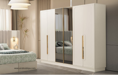 Urla 6 Kapılı Mdf Gardırop