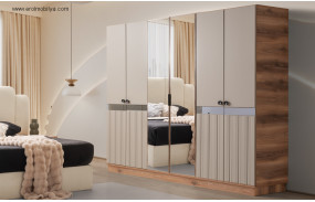 Vera 6 Kapılı Mdf Gardırop